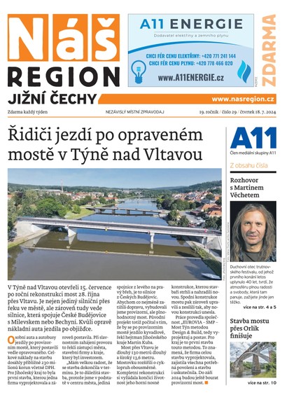 E-magazín Náš Region - Jižní Čechy 29/2024 - A 11 s.r.o.