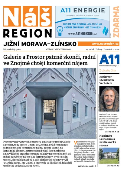 E-magazín Náš Region - Jižní Morava/Zlínsko 29/2024 - A 11 s.r.o.