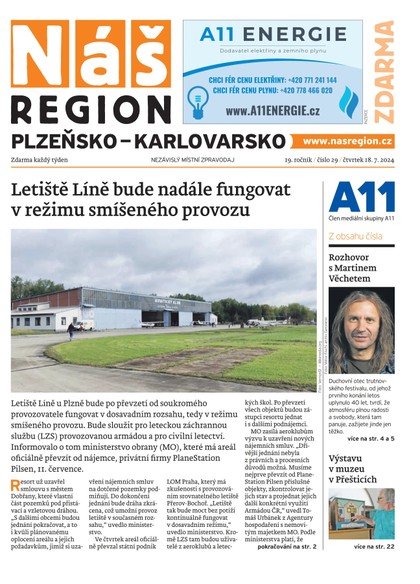 E-magazín Náš Region - Plzeňsko 29/2024 - A 11 s.r.o.