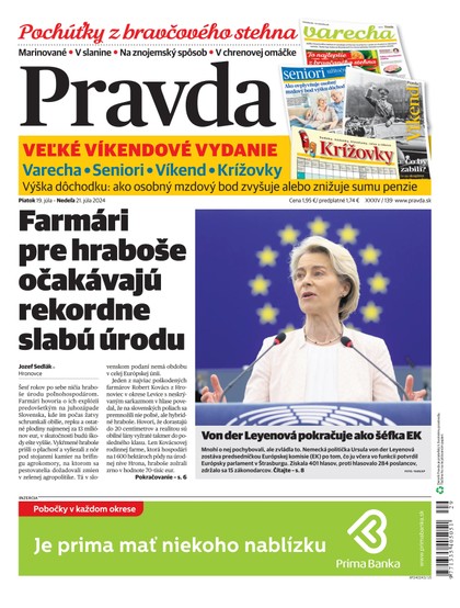 E-magazín Denník Pravda 19. 7. 2024 - OUR MEDIA SR a. s.