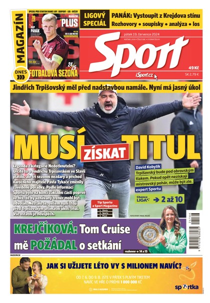 E-magazín Sport - 19.07.2024 - CZECH NEWS CENTER a. s.