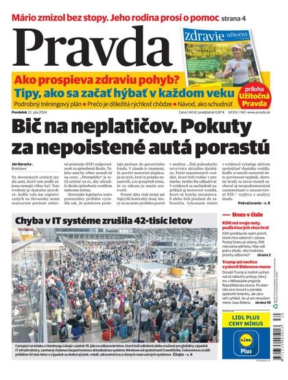 E-magazín Denník Pravda 22. 7. 2024 - OUR MEDIA SR a. s.