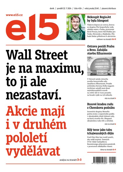 E-magazín E15 - 22.07.2024 - CZECH NEWS CENTER a. s.