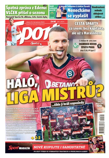 E-magazín Sport - 23.07.2024 - CZECH NEWS CENTER a. s.