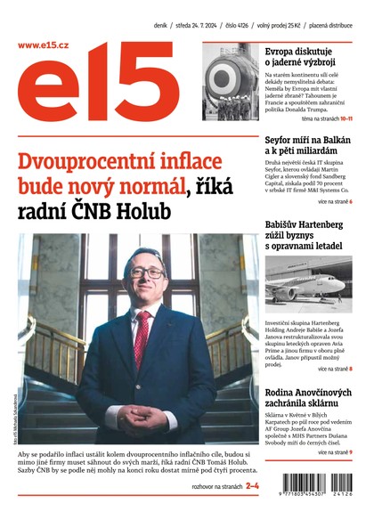 E-magazín E15 - 24.07.2024 - CZECH NEWS CENTER a. s.