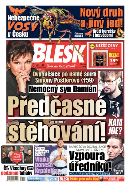 E-magazín Blesk - 25.07.2024 - CZECH NEWS CENTER a. s.