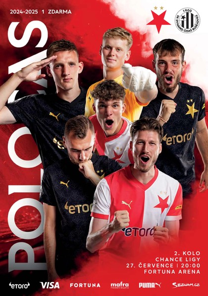 E-magazín Poločas 2024/25 č.1 Slavia - České Budějovice - SK Slavia Praha