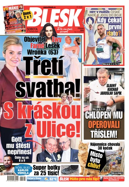 E-magazín Blesk - 27.07.2024 - CZECH NEWS CENTER a. s.