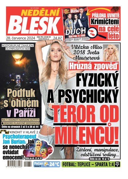 E-magazín NEDĚLNÍ BLESK - 28.07.2024 - CZECH NEWS CENTER a. s.