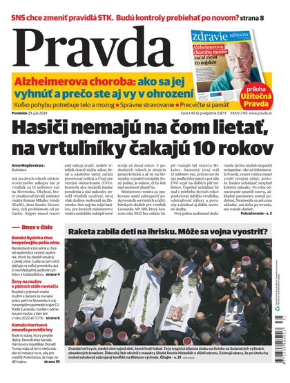 E-magazín Denník Pravda 29. 7. 2024 - OUR MEDIA SR a. s.