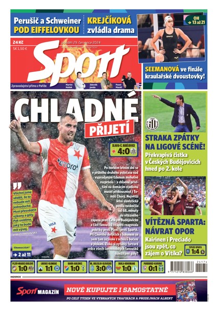 E-magazín Sport - 29.07.2024 - CZECH NEWS CENTER a. s.