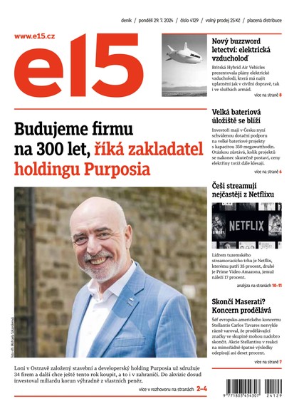 E-magazín E15 - 29.07.2024 - CZECH NEWS CENTER a. s.