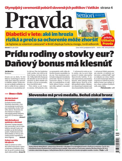 E-magazín Denník Pravda 30. 07. 2024 - OUR MEDIA SR a. s.