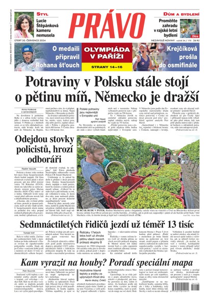 E-magazín Deník Právo - 30.7.2024 - Borgis, a.s.