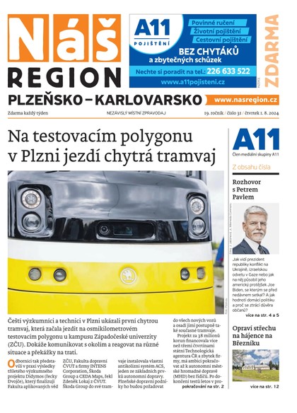 E-magazín Náš Region - Plzeňsko 31/2024 - A 11 s.r.o.