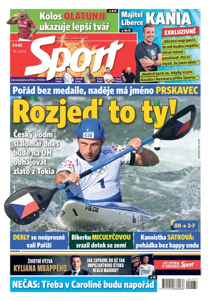 E-magazín Sport - 01.08.2024 - CZECH NEWS CENTER a. s.