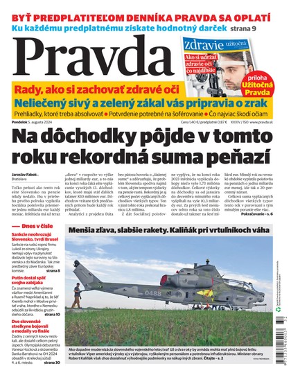 E-magazín Denník Pravda 05. 08. 2024 - OUR MEDIA SR a. s.