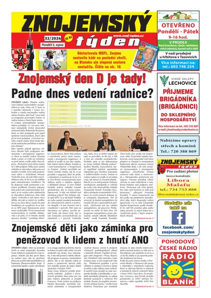 E-magazín Znojemský týden 32/2024 - Znojemský týden