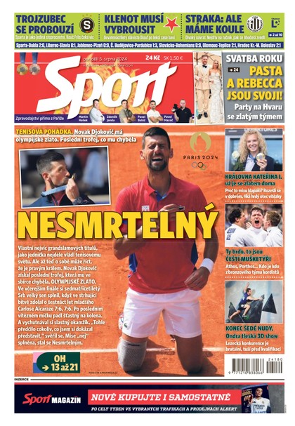 E-magazín Sport - 05.08.2024 - CZECH NEWS CENTER a. s.