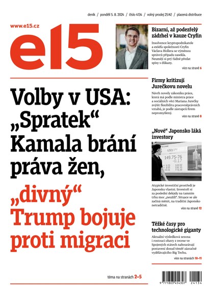 E-magazín E15 - 05.08.2024 - CZECH NEWS CENTER a. s.