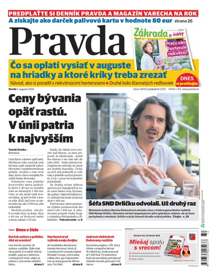 E-magazín Denník Pravda 7. 8. 2024 - OUR MEDIA SR a. s.