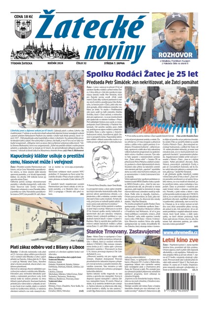 E-magazín Žatecké noviny 32/24 - Ohře Media