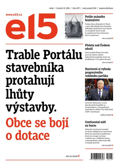 E-magazín E15 - 08.08.2024 - CZECH NEWS CENTER a. s.