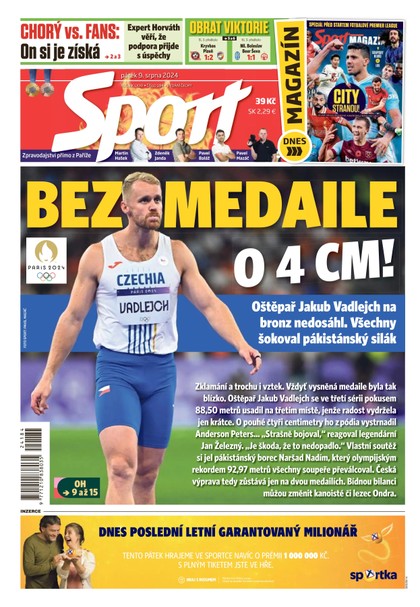 E-magazín Sport - 09.08.2024 - CZECH NEWS CENTER a. s.