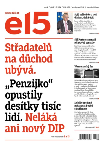 E-magazín E15 - 09.08.2024 - CZECH NEWS CENTER a. s.