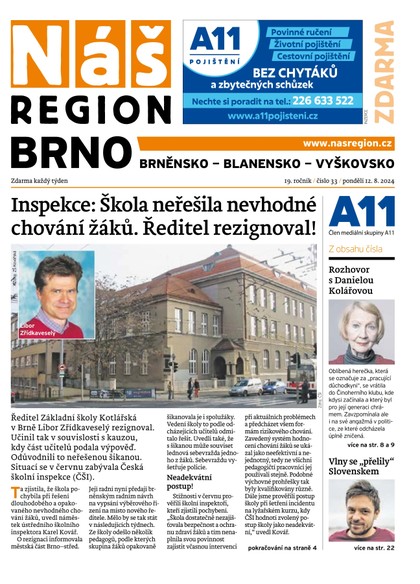 E-magazín Náš Region - Brno 33/2024 - A 11 s.r.o.