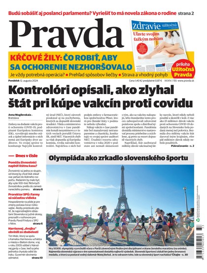 E-magazín Denník Pravda 12. 8. 2024 - OUR MEDIA SR a. s.