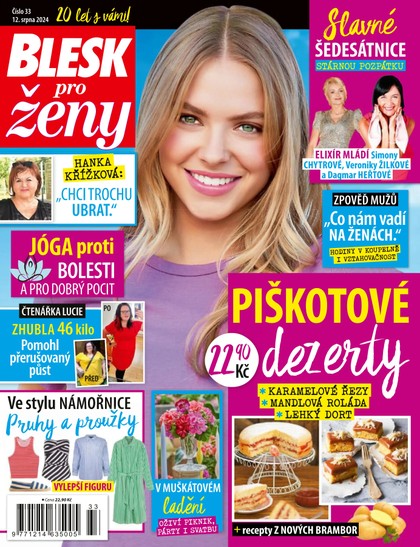 E-magazín BLESK PRO ŽENY - 33/2024 - CZECH NEWS CENTER a. s.