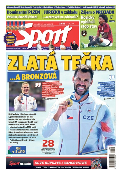 E-magazín Sport - 12.08.2024 - CZECH NEWS CENTER a. s.