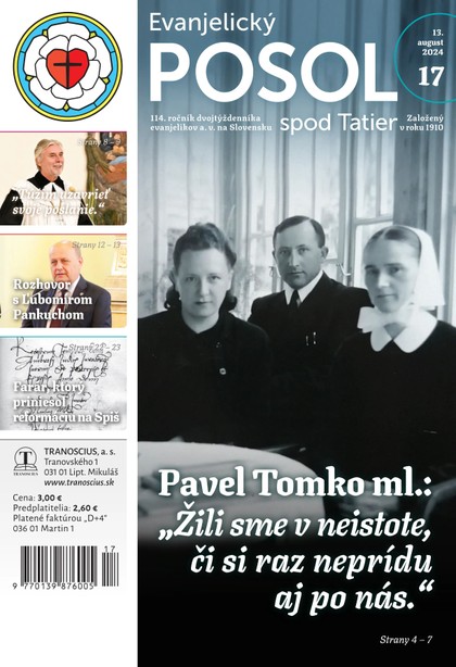 E-magazín Evanjelický posol spod Tatier 17/2024 - TRANOSCIUS a.s.