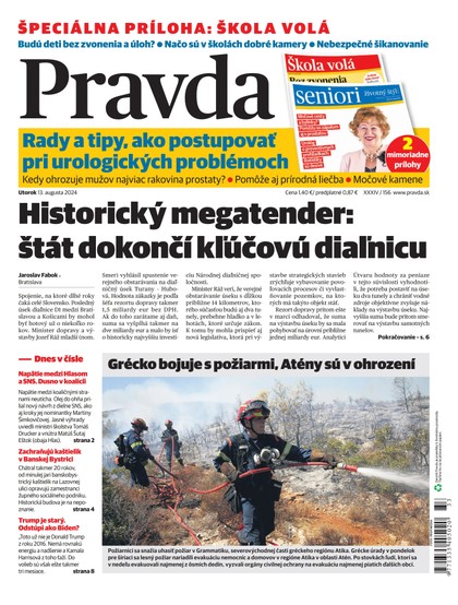 E-magazín Denník Pravda 13. 8. 2024 - OUR MEDIA SR a. s.