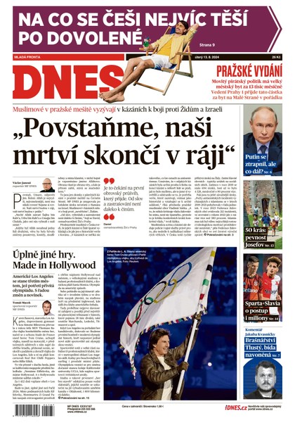 E-magazín MF DNES - 13.08.2024 - MAFRA, a.s.