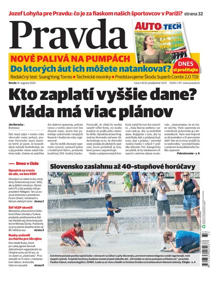 E-magazín Denník Pravda 14. 8. 2024 - OUR MEDIA SR a. s.