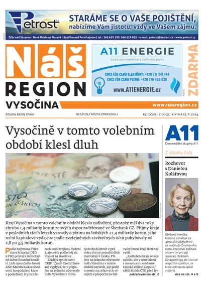 E-magazín Náš Region - Vysočina 33/2024 - A 11 s.r.o.