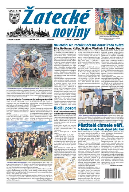 E-magazín Žatecké noviny 33/24 - Ohře Media