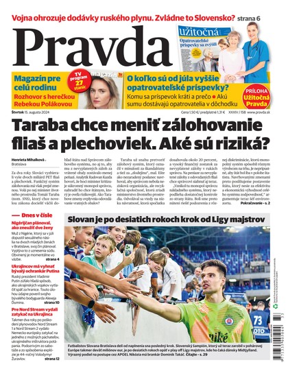 E-magazín Denník Pravda 15. 8. 2024 - OUR MEDIA SR a. s.