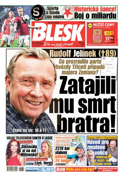 E-magazín Blesk - 15.08.2024 - CZECH NEWS CENTER a. s.