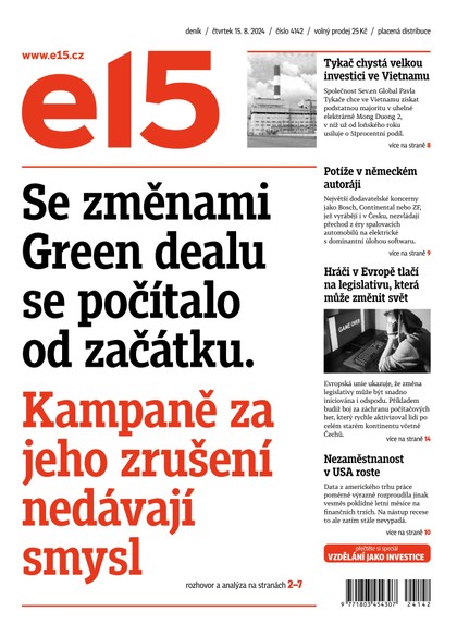 E-magazín E15 - 15.08.2024 - CZECH NEWS CENTER a. s.