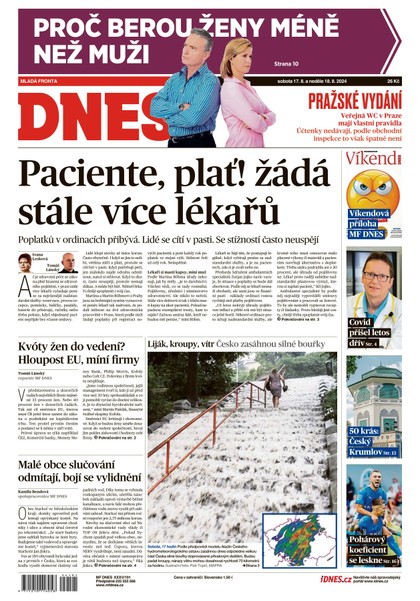 E-magazín MF DNES - 17.08.2024 - MAFRA, a.s.