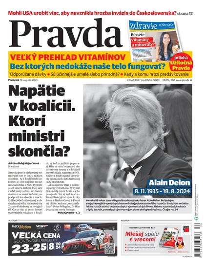 E-magazín Denník Pravda 19. 8. 2024 - OUR MEDIA SR a. s.