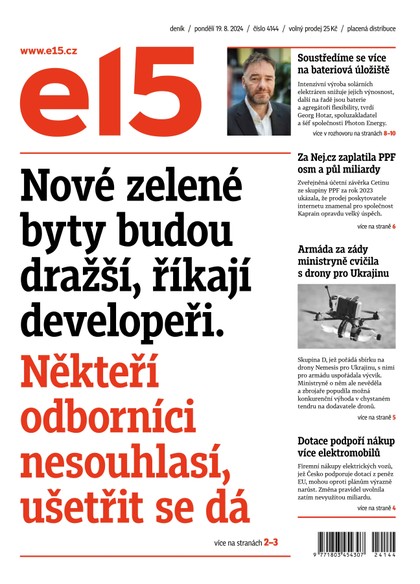 E-magazín E15 - 19.08.2024 - CZECH NEWS CENTER a. s.