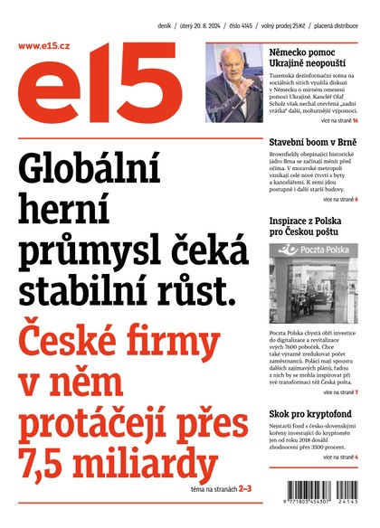 E-magazín E15 - 20.08.2024 - CZECH NEWS CENTER a. s.