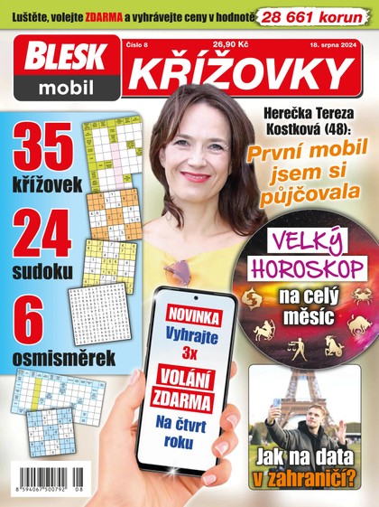 E-magazín BleskMobil křížovky - 8/2024 - CZECH NEWS CENTER a. s.