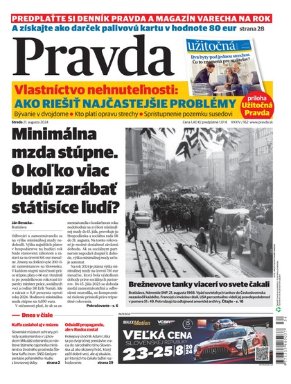 E-magazín Denník Pravda 21. 8. 2024 - OUR MEDIA SR a. s.