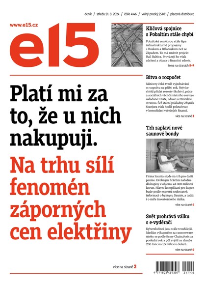 E-magazín E15 - 21.08.2024 - CZECH NEWS CENTER a. s.