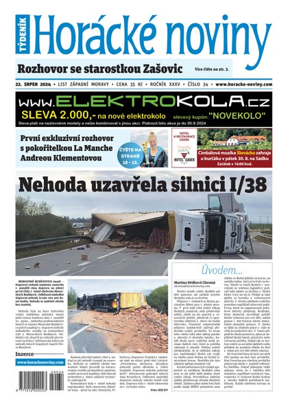 E-magazín Horácké noviny 34/2024 - Horácké noviny